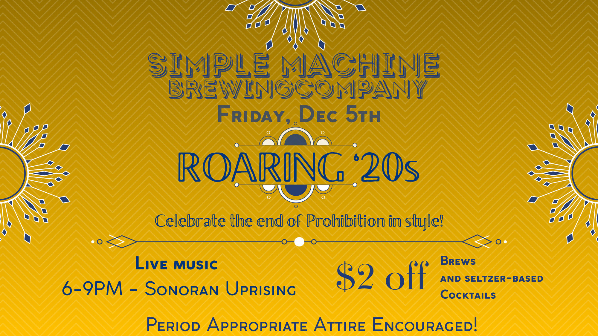 Roaring 20s Night at Simple Machine - December 5