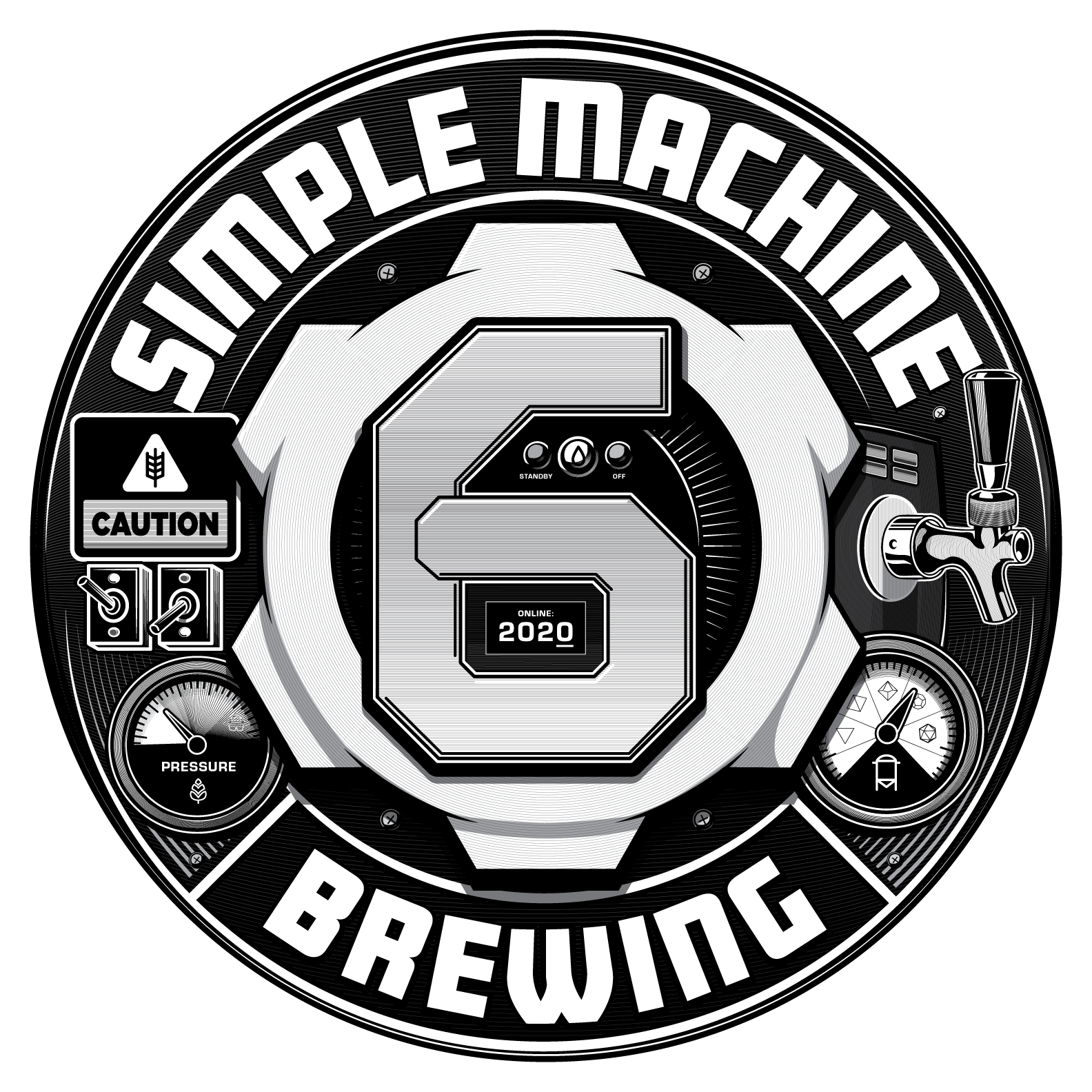 Simple Machine Brewing Logo