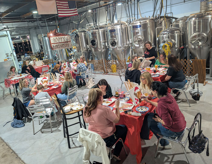 Paint and Pint Night in the Brewhouse